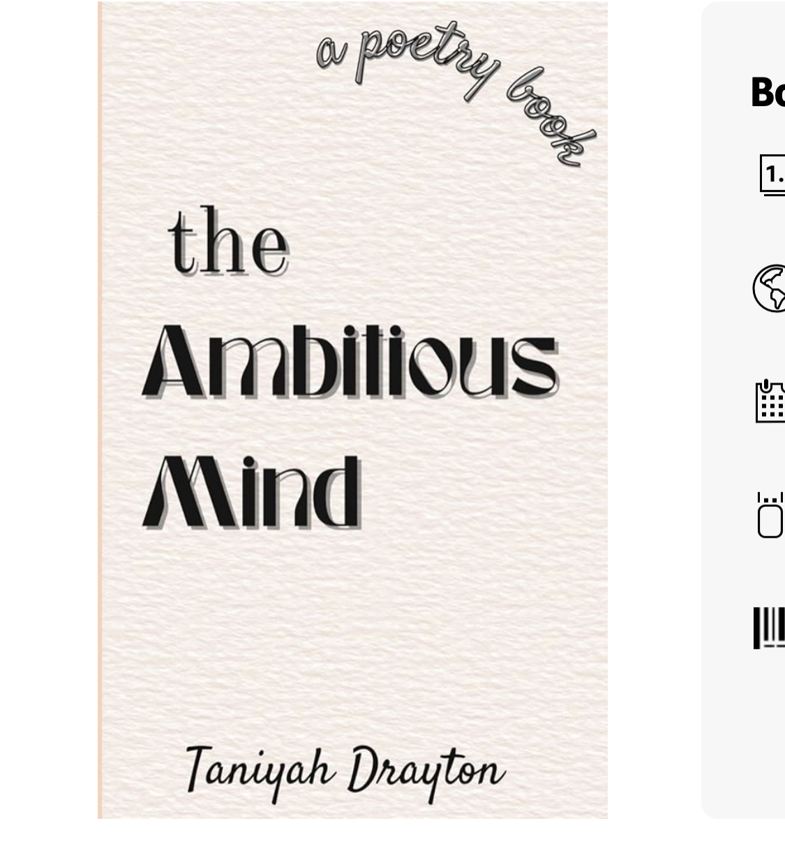 the Ambitious Mind — a poetry book by Taniyah Drayton
