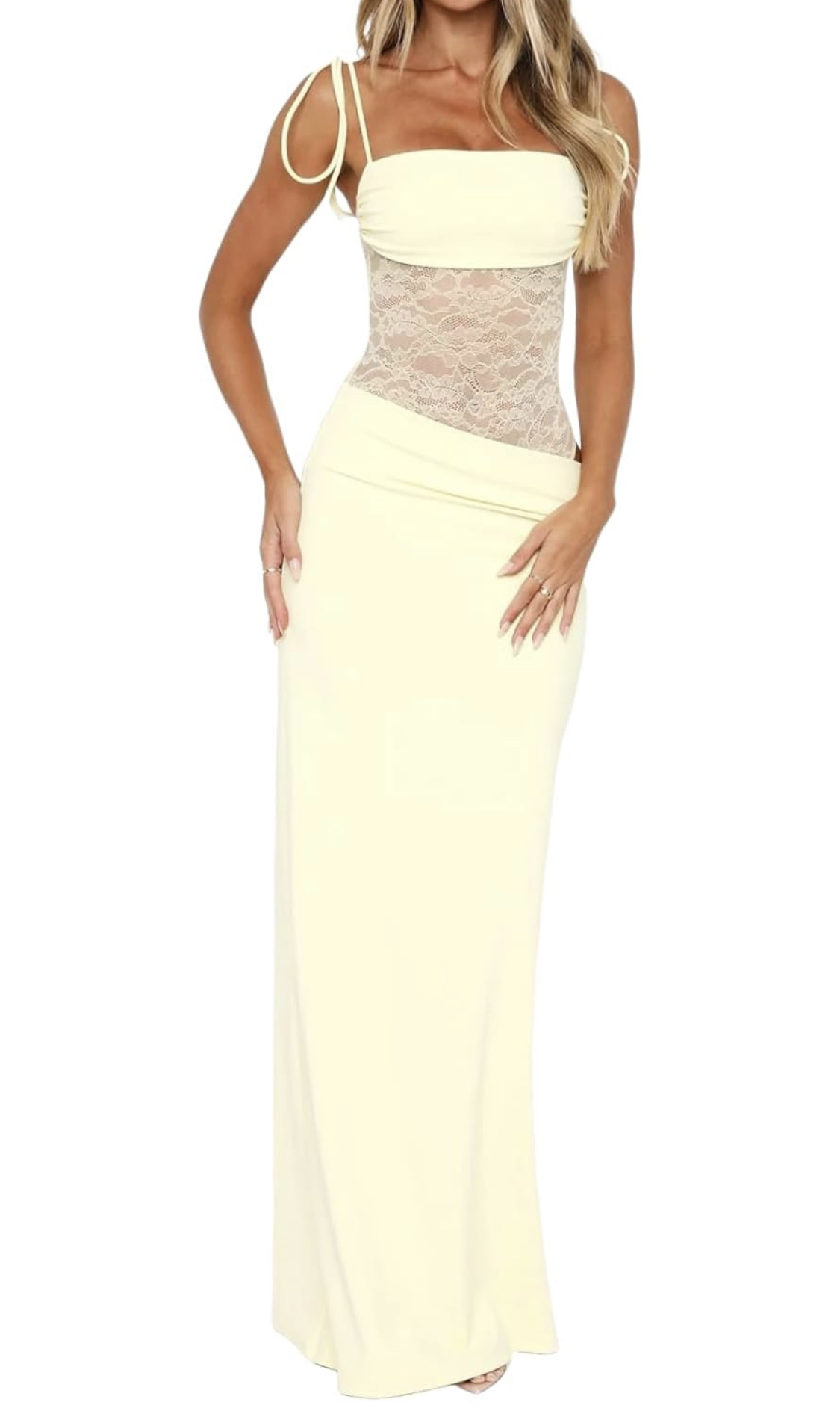 Lace Inset Column